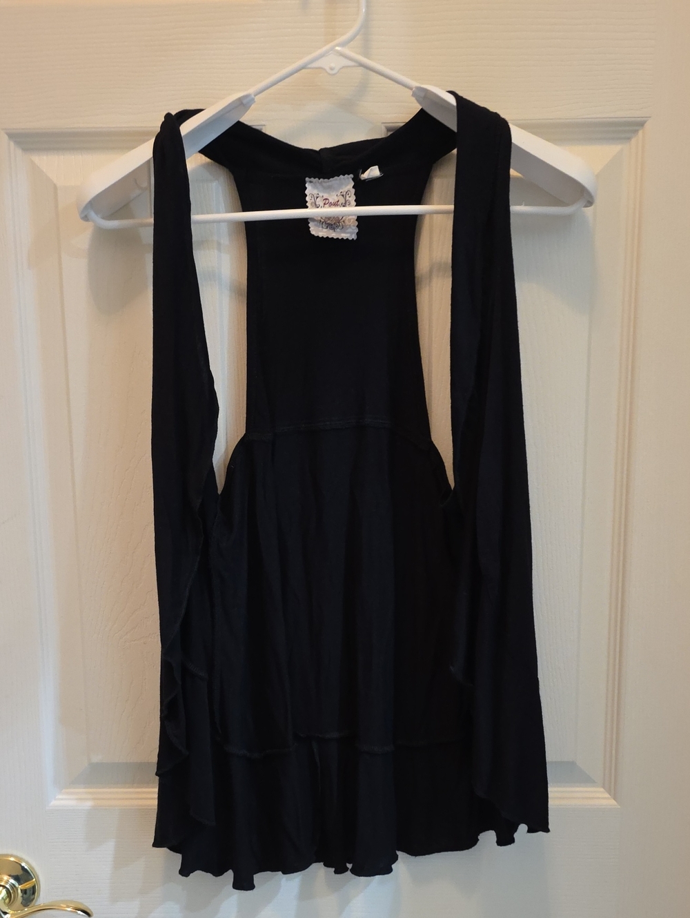 Black Tiered Layering Vest